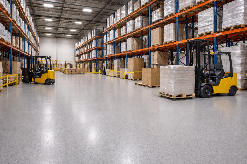 Warehouse epoxy flooring, Salt Lake City