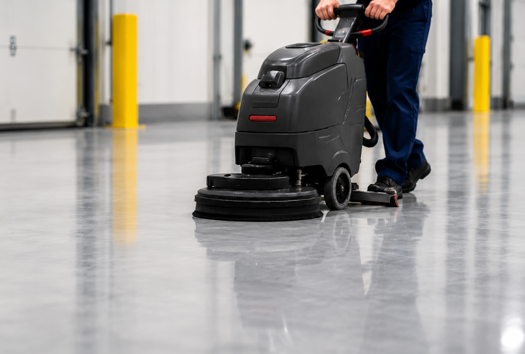 Low-maintenance warehouse flooring Utah